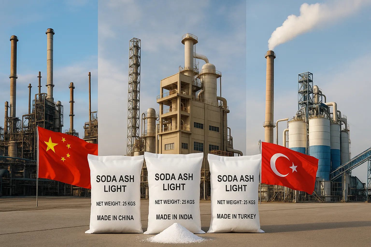 Comparing Soda Ash Light Quality from China, India, and Turkey