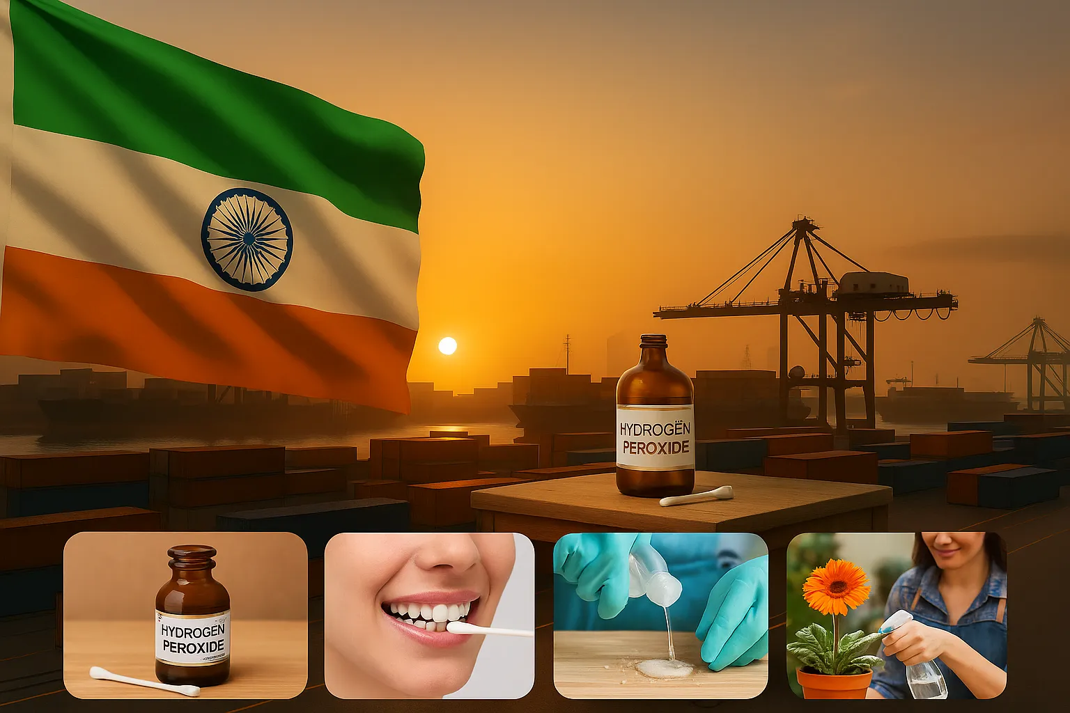Hydrogen Peroxide Solution Uses in Hindi